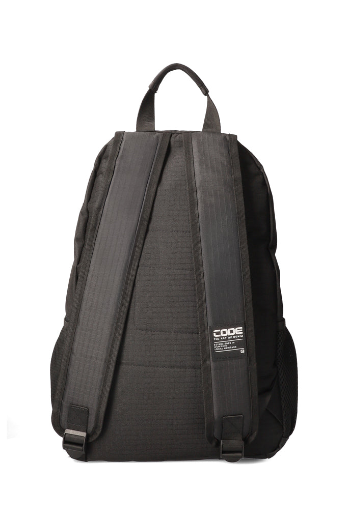 Velcro Strap Backpack _ 166339 _ Black