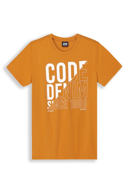 Graphic T-Shirt _ 160876 _ Deep Mustard