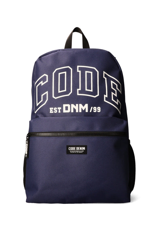 Branded Backpack _ 166340 _ Navy